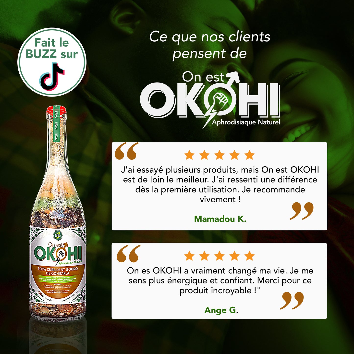 Vrai cure-dent Gouro de Gohitafla